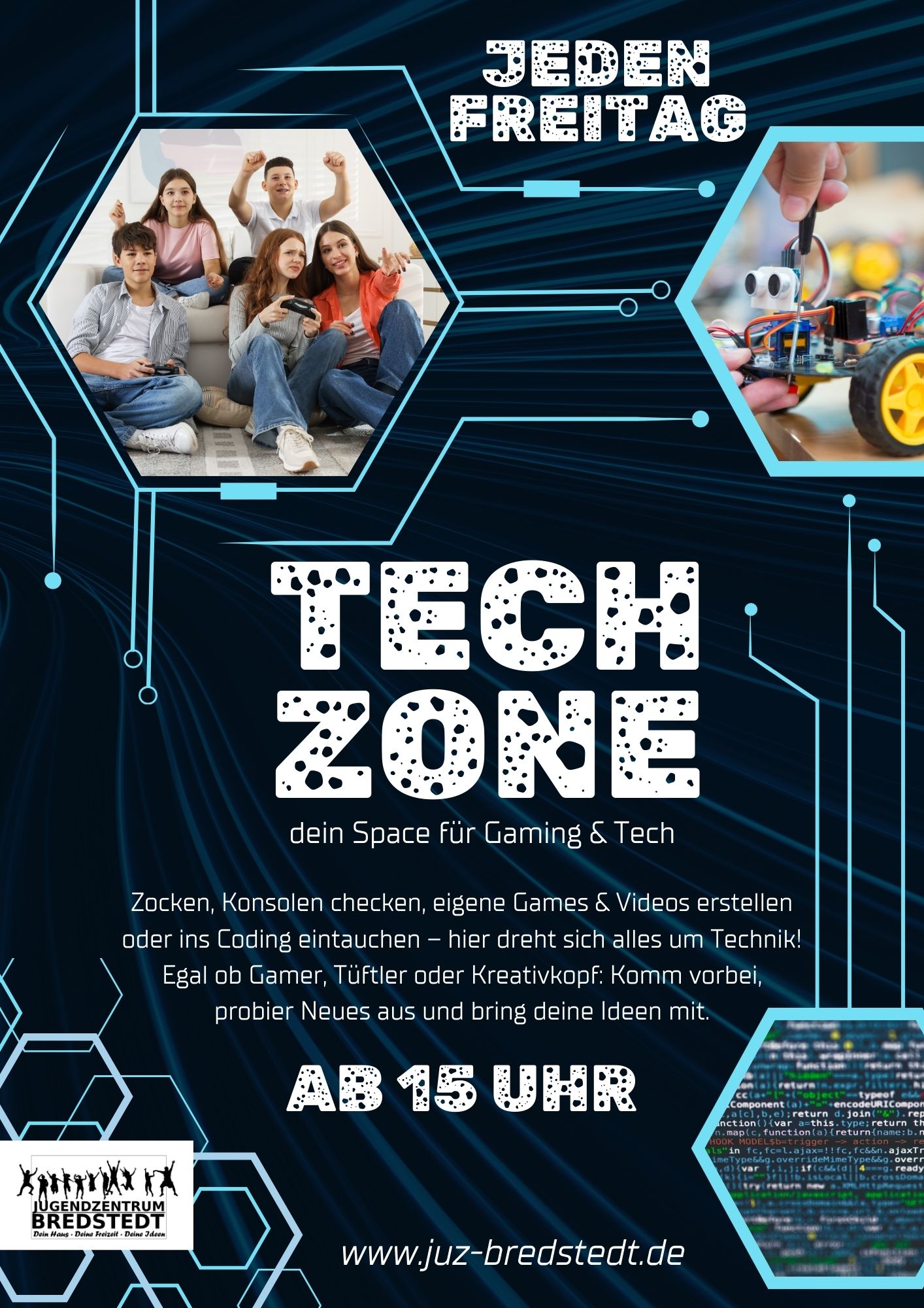 Blue Modern Futuristic Technology Flyer